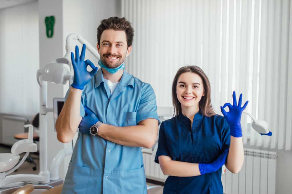 Male and Female Dental Nurse Parkway Clinic